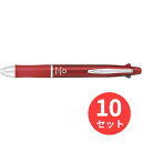 【10本セット】パイロット(Pilot) ドクターグリップ4+1 BKHDF1SFN-R【まとめ買い】