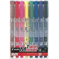 パイロット(Pilot) ツインマーカー 細・極細 8色セット MEF-96EU-8C