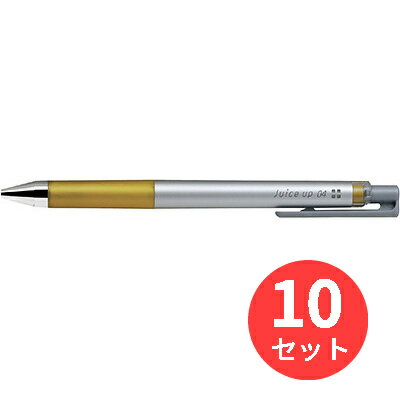 【10本セット】パイロット(Pilot) ゲルインキボールペン ジュース アップ 04 (パステルカラー・メタリックカラー) LJP-20S4-GD【まとめ買い】