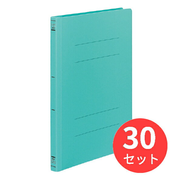 【30冊セット】コクヨ フラットファイルPP樹脂製とじ具 A4縦 15mmとじ 緑 フ-H10G【まとめ買い】