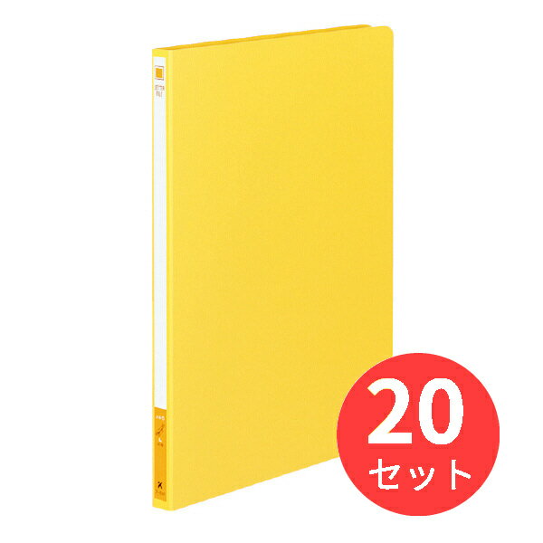 お得な20冊セット!※下記の製品仕様等は1冊あたりの説明となります。【商品説明】●スライドコマが内側で固定できるので、とじ足をセットしやすい分別廃棄可能なとじ具です。●表紙/色厚板紙●2穴●とじ穴間隔/80mmピッチ【商品仕様】サイズ:A4-S収容寸法:12収容枚数:120枚外寸法(高さ・幅・背幅):307・227・20穴数:2穴とじ穴間隔:80mmピッチ材質:表紙:色厚板紙(古紙パルプ配合)、とじ具押さえ板:R-PS製品色:黄●とじ穴間隔/80mmピッチ●表紙/色厚板紙(古紙パルプ配合)●とじ具材質/押さえ板:R-PS●再生材配合率/表紙(色厚板紙):古紙パルプ配合率70%、とじ具押さえ板:R-PS100%＜ご使用上の注意＞※ファイルの収容枚数の表示は、PPC用紙64g/平方メートルを使用し、収容寸法1mmあたり10枚で算出しております。そのため、紙の種類によっては必ずしも計算通りにならない場合がありますので、一応の目安としてご利用ください。