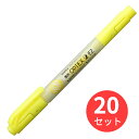 【20本セット】ゼブラ 蛍光オプテックス2-EZ 黄 WKT11-Y【まとめ買い】 送料無料
