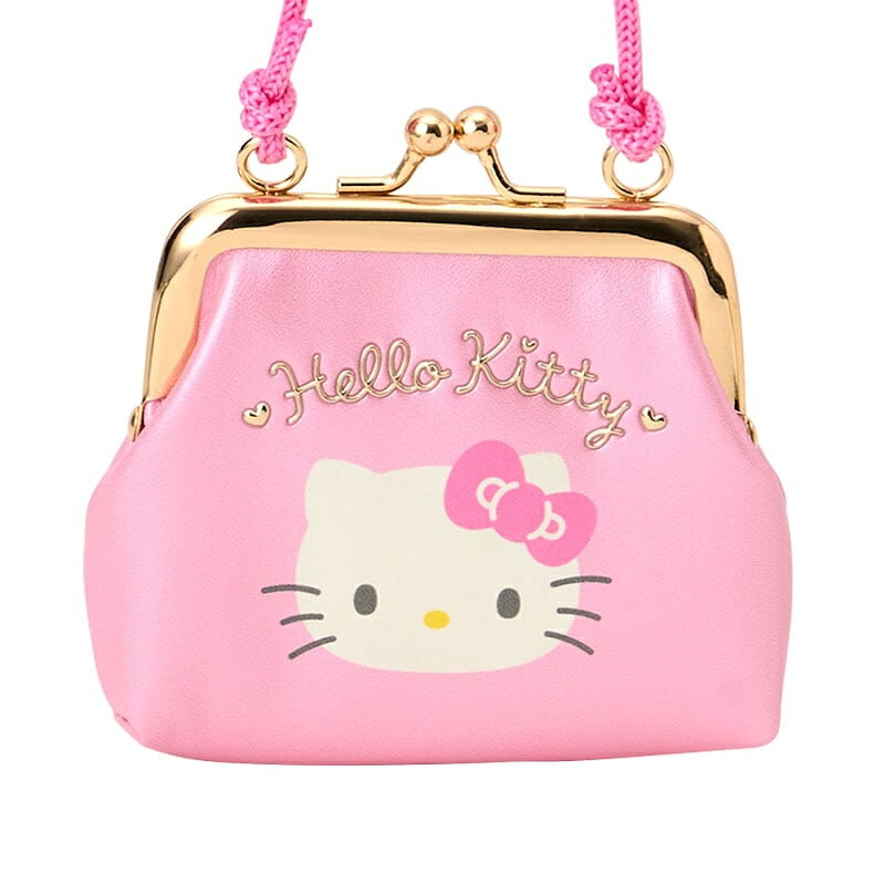 EL Store 楽天市場店のハローキティ ロープ付きがま口コインケース 143201 サンリオ Sanrio｜アングル2