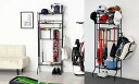 スポーツ用品ラック≪KR≫ 収納ラック 野球用品 ゴルフ用品 テニス用品 釣り用品 リビング収納 玄関収納 アンティーク家具 クラシック家具 ヨーロピアン アジアン家具 チェスト キャビネット エルムクラブ ELMclub