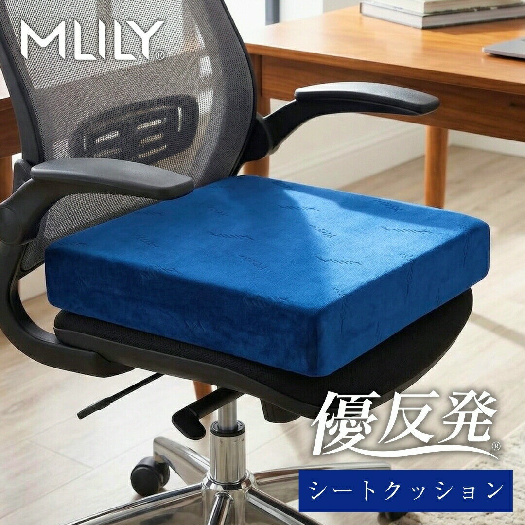 樂天商城 - 【マラソン限定！10%OFFクーポン】クッション シートクッション フロアクッション 座布団 おしゃれ 低反発 腰 オフィス テレワーク 姿勢 極厚8cm 40×40×8cm エムリリー 優反発 カバー洗える 椅子 車 運転 ギフト