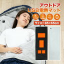★寝袋が10秒で暖かくなる★ シュラフ 寝袋 電熱シート 秋冬 USB ホットマット 電熱マット シュラフ用 寝袋用 保温 防寒 温度調整 可能 登山 車中泊 ...