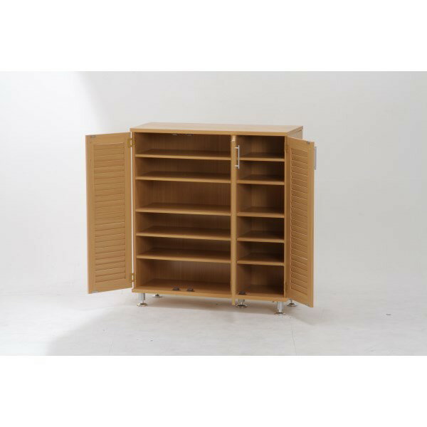 玄関収納 シューズボックス おしゃれ 下駄箱 引き戸 靴箱 収納 シューズラック スリム 薄型 靴入れ 棚 大容量 シューズBOX ルーバー 幅90 北欧