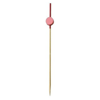 神堂 かんざし串 ピンク 12cm 100本 シンプルで使いやすい丸串 色付き 16122