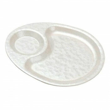 （食洗機対応）269エッグプレート　ホワイトアクア(裏白)　17412460