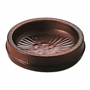 φ8cm越前竹型醤油皿　すす竹塗　55008030