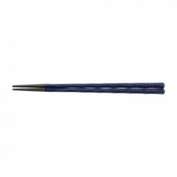 PBT22.5cm六角立荒彫箸　紺輝き×(100膳〜)　30011010