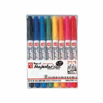 寺西化学工業　マジックインキ　マジェスタースリム　8色セット　油性　MMJ70C-8