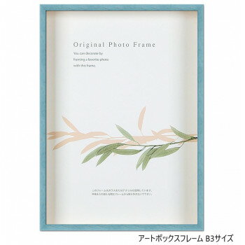 A.P.J. BOXフレーム アートボックスフレーム(高さ:35mm) B3サイズ(364×515mm)　パステルブルー・0021768474