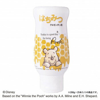 クインビーガーデン ディズニー くまのプーさん アルゼンチン産純粋はちみつ 200g×25本