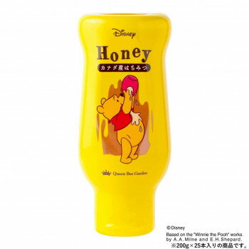 クインビーガーデン ディズニー くまのプーさん カナダ産純粋はちみつ 200g×25本