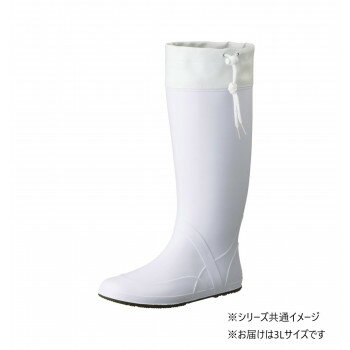 福山ゴム工業　長靴 ノーカーズ 008　3L クールホワイト BB40300