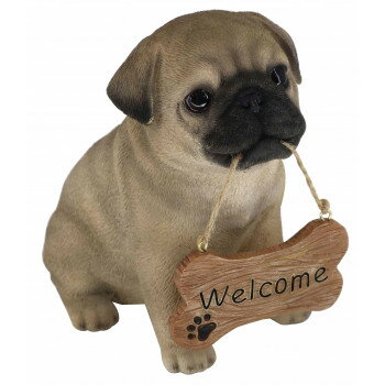 ドッグオーナメント パグ welcomeサイン 14237