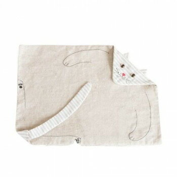 wizmile forest sy dukke. キャットランチョンマット(猫) ボーダー柄 FD16-CA-1WH