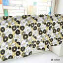 カフェカーテン ドーナツ 1000×450mm 黄・40941