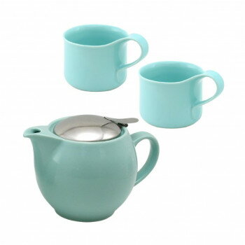 「北海道・沖縄・離島・一部地域へのお届けは別途送料を請求させていただきます。」「お客様都合でのキャンセルの場合、出荷前後にかかわらずキャンセル料などの手数料が発生いたしますので予めご了承ください。」「メーカーより取り寄せ商品のため、在庫状況によっては欠品・廃盤の可能性があります。あらかじめご了承ください。」2〜3人用に使いやすい大きさで、一人暮らしからファミリーまで幅広く使えるティーポットと、カフェマグスモールサイズのギフトセットです。マグカップは容量200ccとコンパクトなので、ティーカップとしてもコーヒーカップとしてもちょうどいい大きさです。サイズティーポット:150×100×100mm、マグ:120×80×75mm個装サイズ：16×22×11cm重量個装重量：170g素材・材質ティーポット本体:陶器フタ・茶こし:ステンレス マグ:陶器仕様容量:(ティーポット)450cc、(マグ)200cc生産国日本fk094igrjs