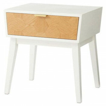 東谷 ナイトテーブル ホワイト GT-311WH