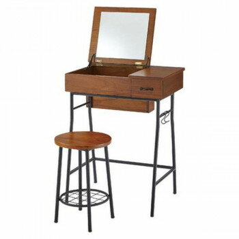 東谷 ドレッサー＆スツールセット ブラウン GT-312BR