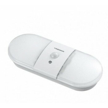 YAZAWA(ヤザワコーポレーション) 乾電池式置き型人感明暗ナイトライト NBSMN15WH