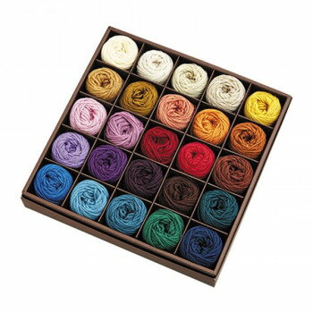 ハマナカ リッチモア 毛糸アソート パーセントミニ 1/100 10g巻 25色セット H620-026