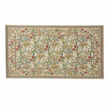 川島織物セルコン Morris Design Studio ゴールデンリリーマイナー マット 約67×120cm FH1708A I アイボリー