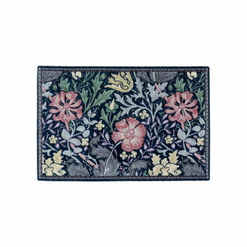 川島織物セルコン Morris Design Studio コンプトン マット 約45×70cm FH1713 DB ダークブルー