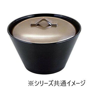 福井クラフト　TA千筋クィーン小吸椀(蓋親)銀透/黒 32000500