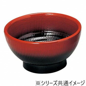 福井クラフト　耐A長寿木目丼朱ぼかし小H72 12017300