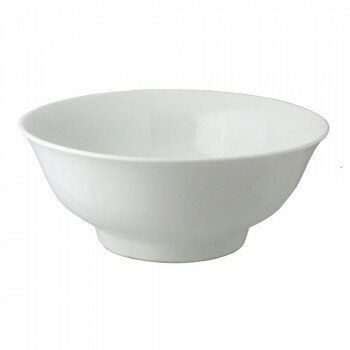 リビング ホワイト　大型ラーメン鉢 21cm