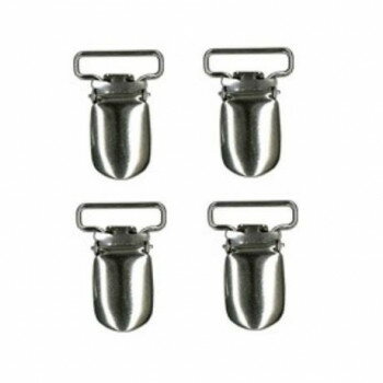 INAZUMA イナズマ サスペンダー金具 20ミリ 4個入 シルバー AK-11-20S