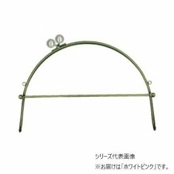 INAZUMA イナズマ パール玉付ベンリー口金 アンティークゴールド 横幅約24cm 2116 ホワイトピンク BK-10791AG