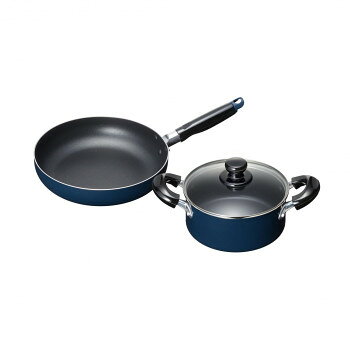 煎蛋卷锅 - スティージーII IH対応両手鍋18cm＆フライパン24cm MB-2378 1034316