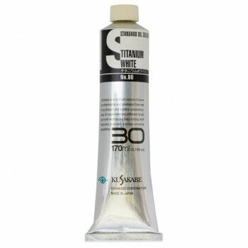 Rakuten - クサカベ スタンダードオイルカラー(S) 油絵具 30号 170ml チタニウムホワイト 080