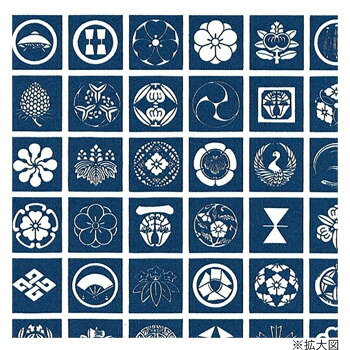 シモジマ HEIKO(ヘイコー) 002330800 包装紙 半才 家紋 紺 100枚入