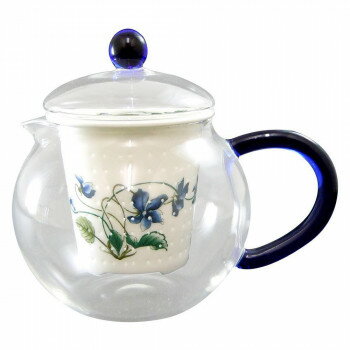 有田焼 セランドグラス おしゃれポット 500cc すみれ FC-550B