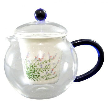 有田焼 セランドグラス おしゃれポット 500cc ラベンダー FC-550B