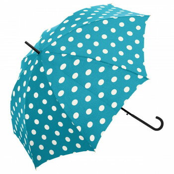 藤田屋 婦人長傘 58cm コインドット エメラルド 719-001