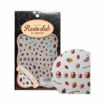 レジンクラブ　レジンシール　どんぐりと落ち葉　(両面印刷)　RC-ACO-101