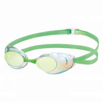 山本光学 SWANS スイムグラス クリア×フラッシュイエローミラー フラッシュグリーン SR-10M CYFG