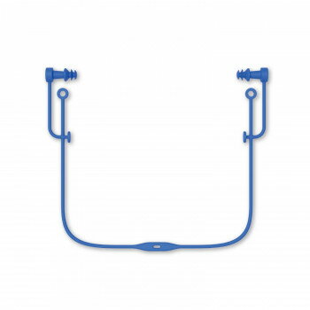 山本光学 SWANS 抗菌シリコン耳せん コード付き ブルー SA-57AB BL