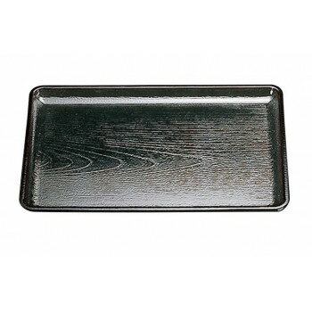 福井クラフト　耐熱A)尺0ケヤキ会席盆黒 17415550