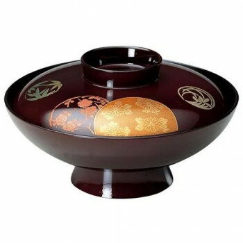 福井クラフト　TA5.5寸小槌椀 溜花丸 34010550