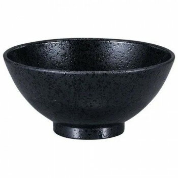 福井クラフト　A4寸七草飯椀 黒石目 33024760