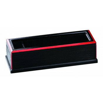 福井クラフト　元禄箸箱 黒渕朱(ヨジ入付 82013570