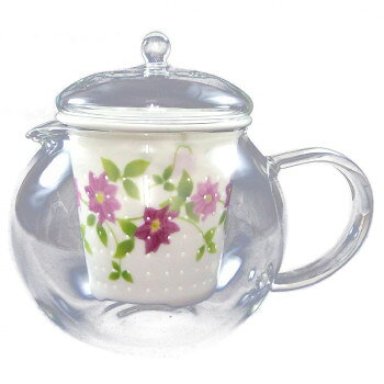 有田焼 セランドグラス おしゃれポット クレマチス 500cc FC-550C