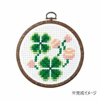 オリムパス ししゅうキット　フープ　クローバー 7358